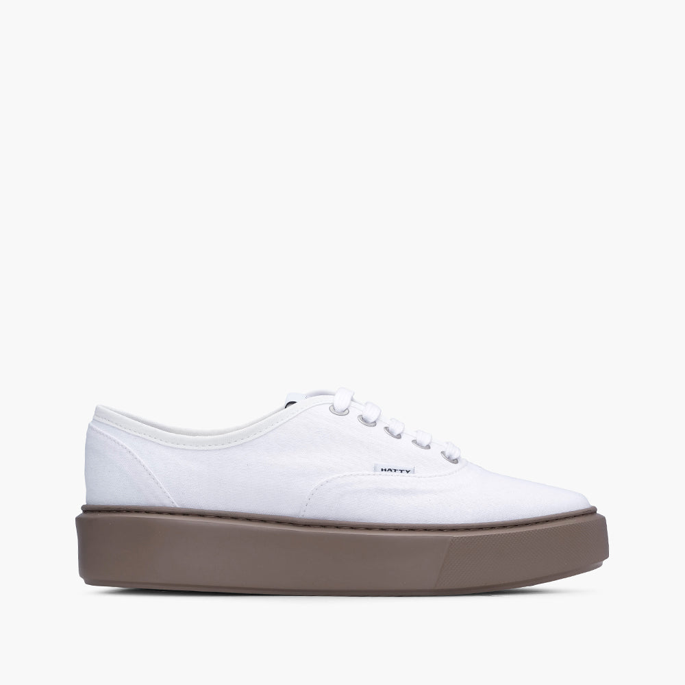 Sapatilha Casual Mulher Têxtil Branco