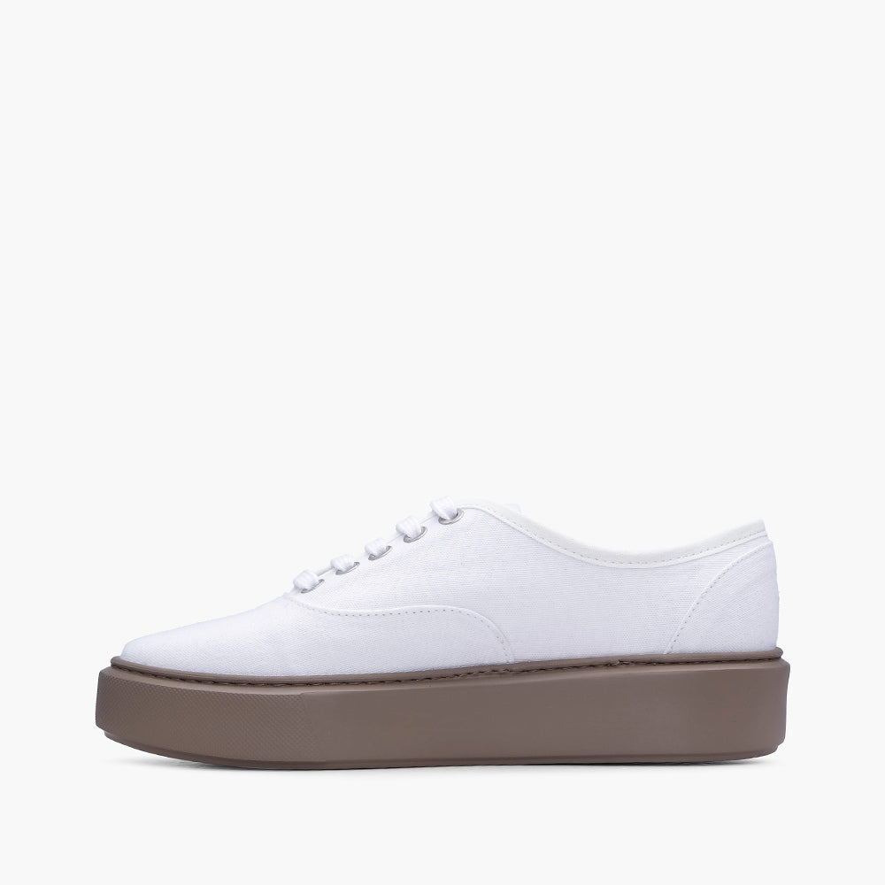 Sapatilha Casual Mulher Têxtil Branco