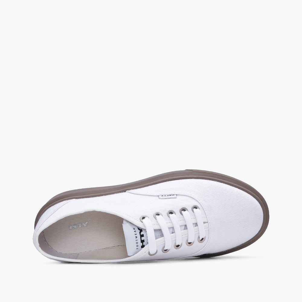 Sapatilha Casual Mulher Têxtil Branco