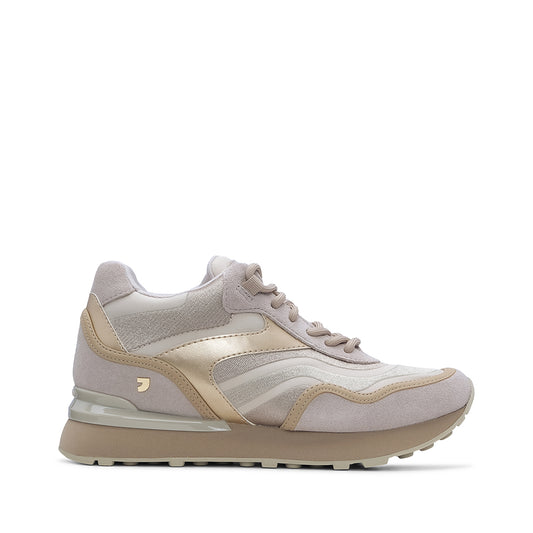 Sapatilha Casual Mulher Camurça Bege