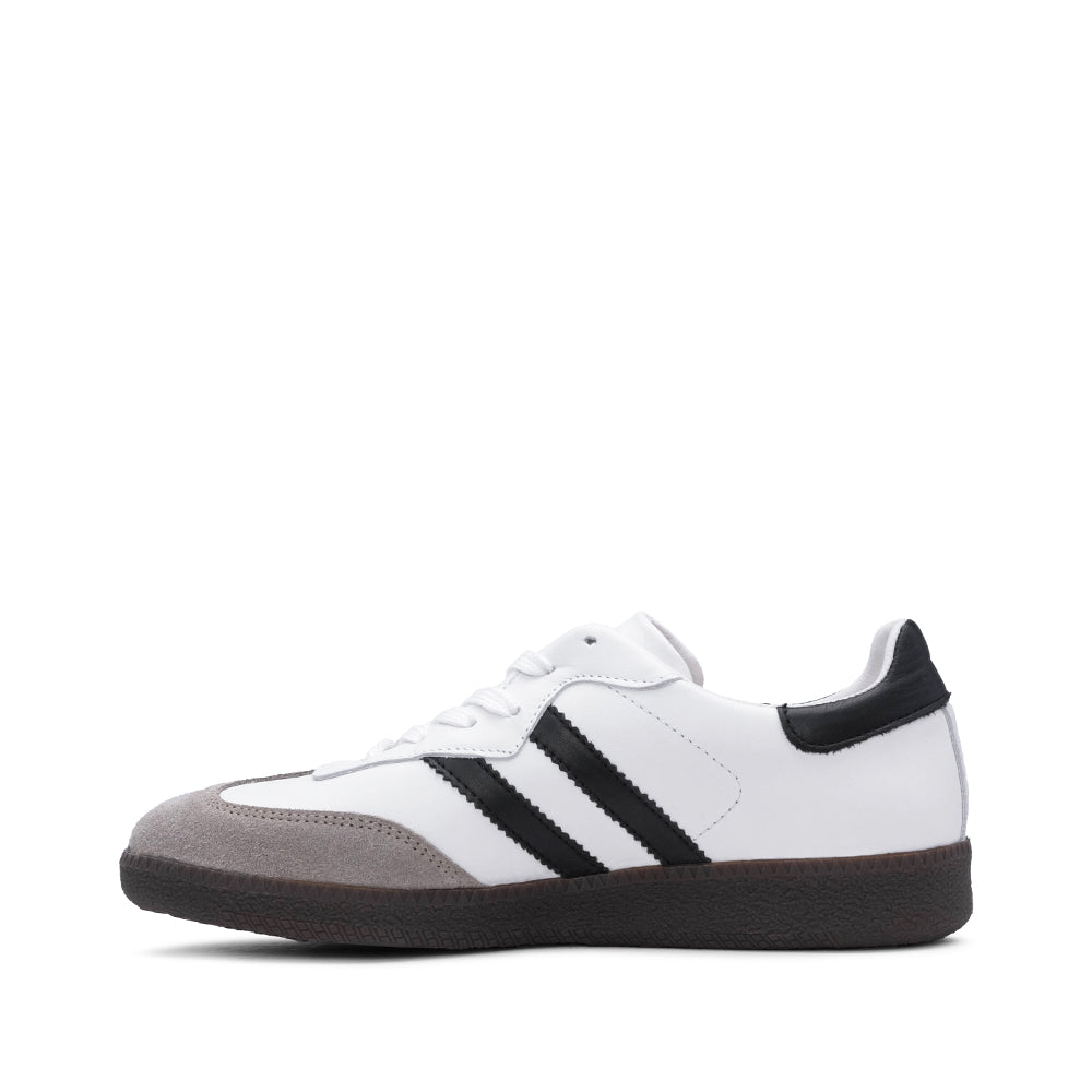 Sapatilha Casual Mulher Pele Branco E Preto