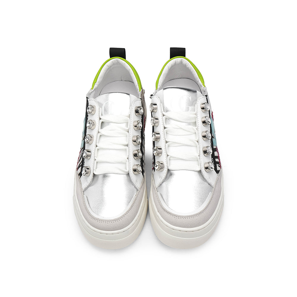 Sapatilha Casual Mulher Pele Branco