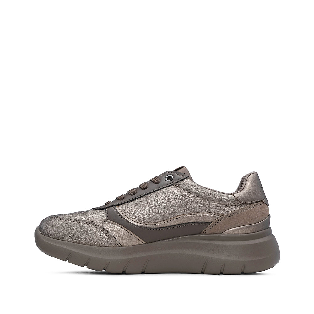 Sapatilha Casual Mulher Pele Taupe