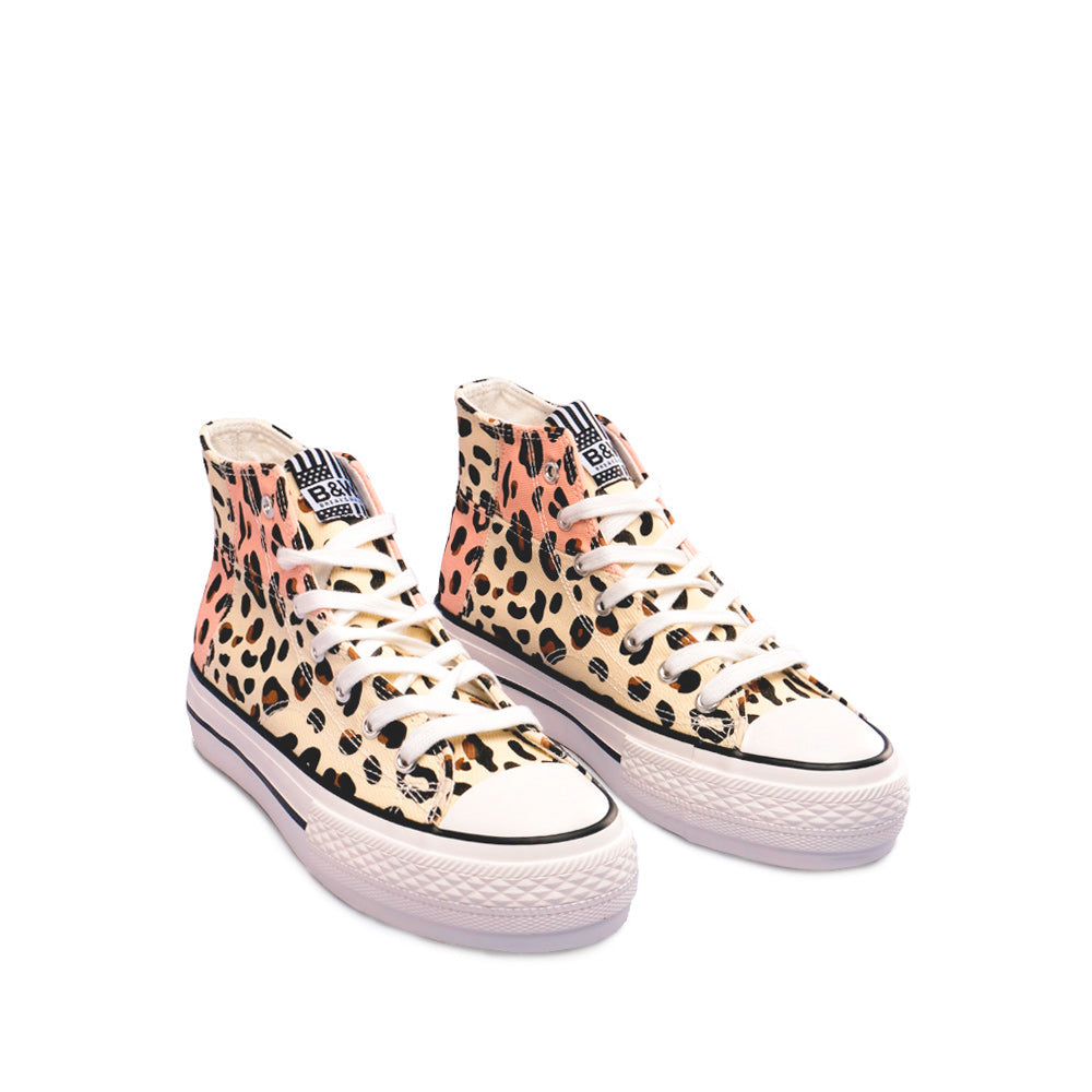 Sapatilha Casual Mulher Pele Sintética Leopardo
