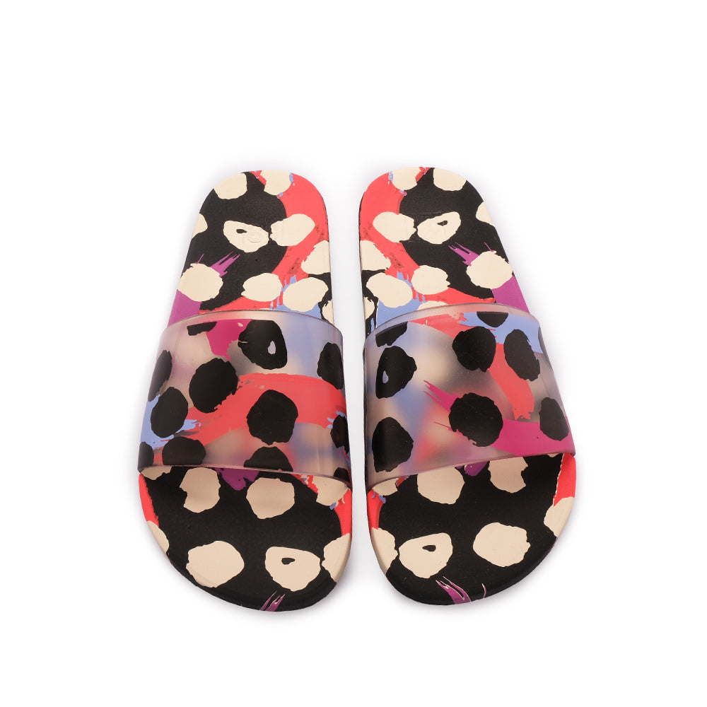 Chinelo Salto Raso Mulher Pele Sintética Preto