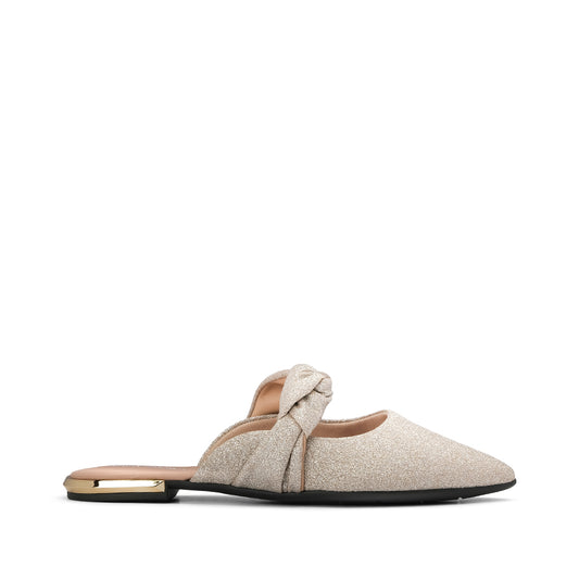 Chinelo Salto Raso Mulher Fantasia Dourado