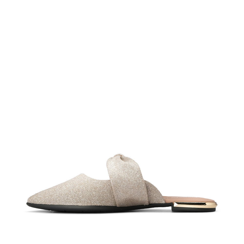 Chinelo Salto Raso Mulher Fantasia Dourado