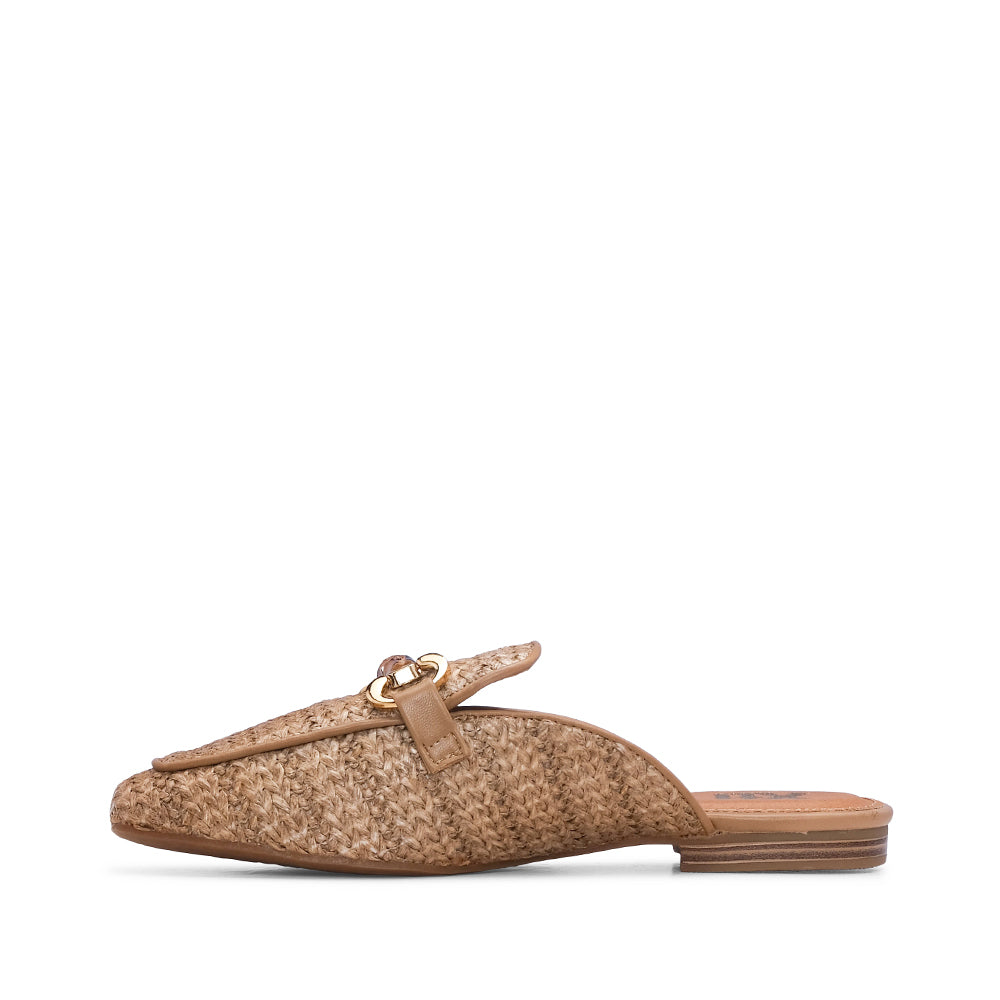 Chinelo Mule Mulher Taupe
