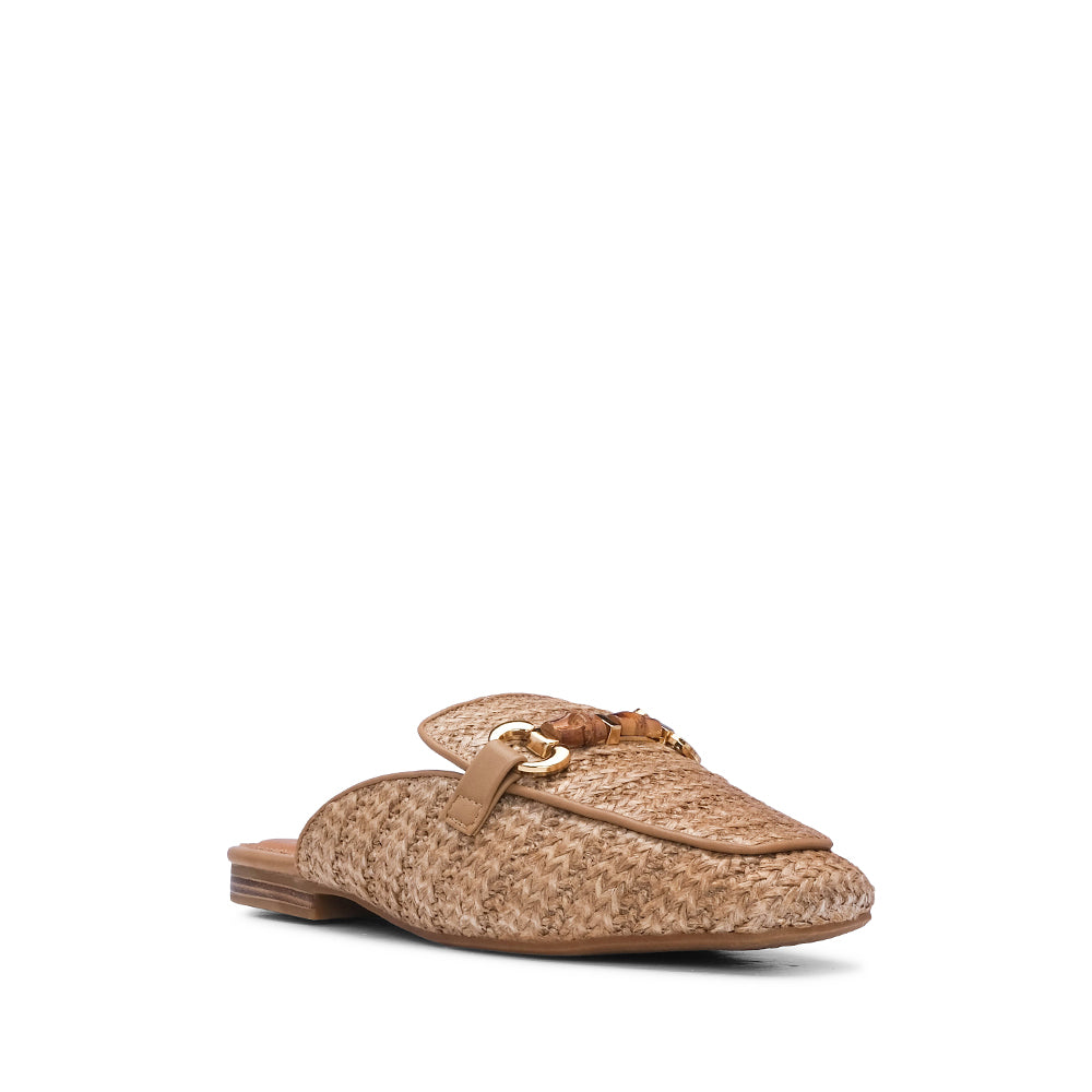 Chinelo Mule Mulher Taupe