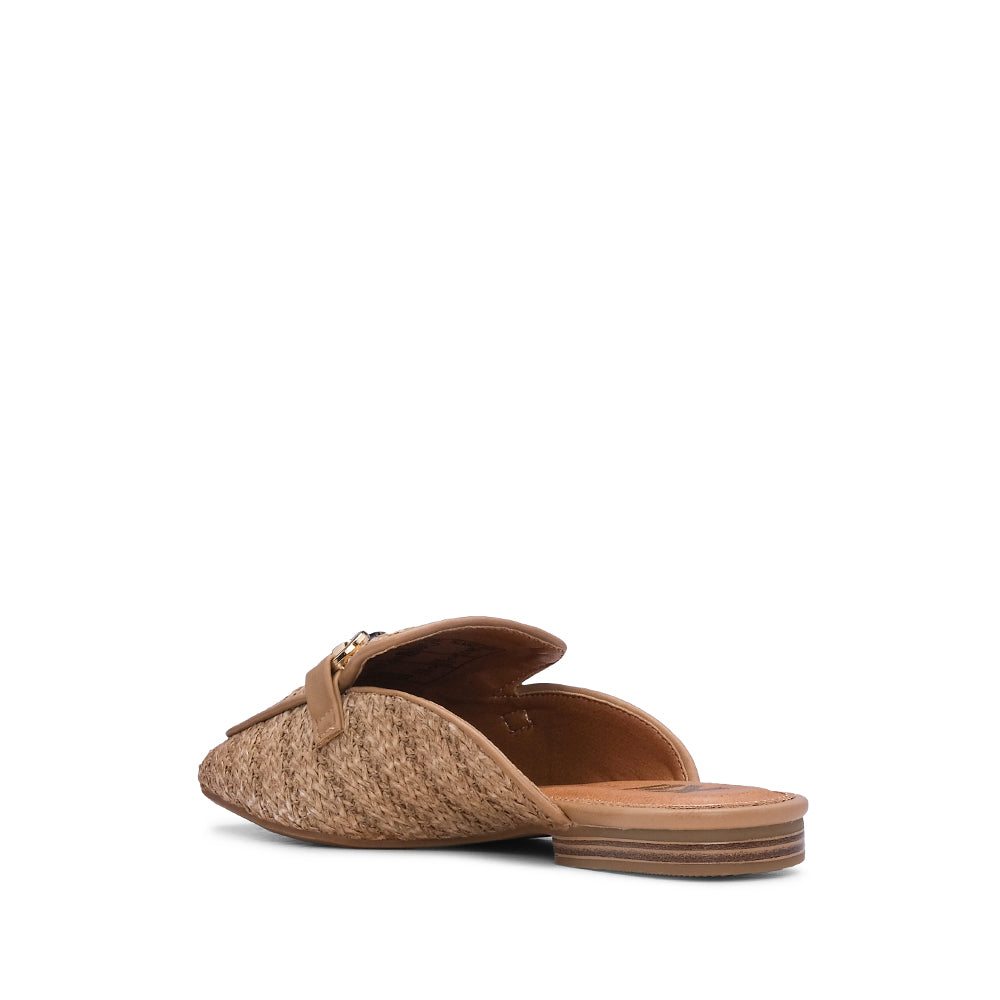Chinelo Mule Mulher Taupe