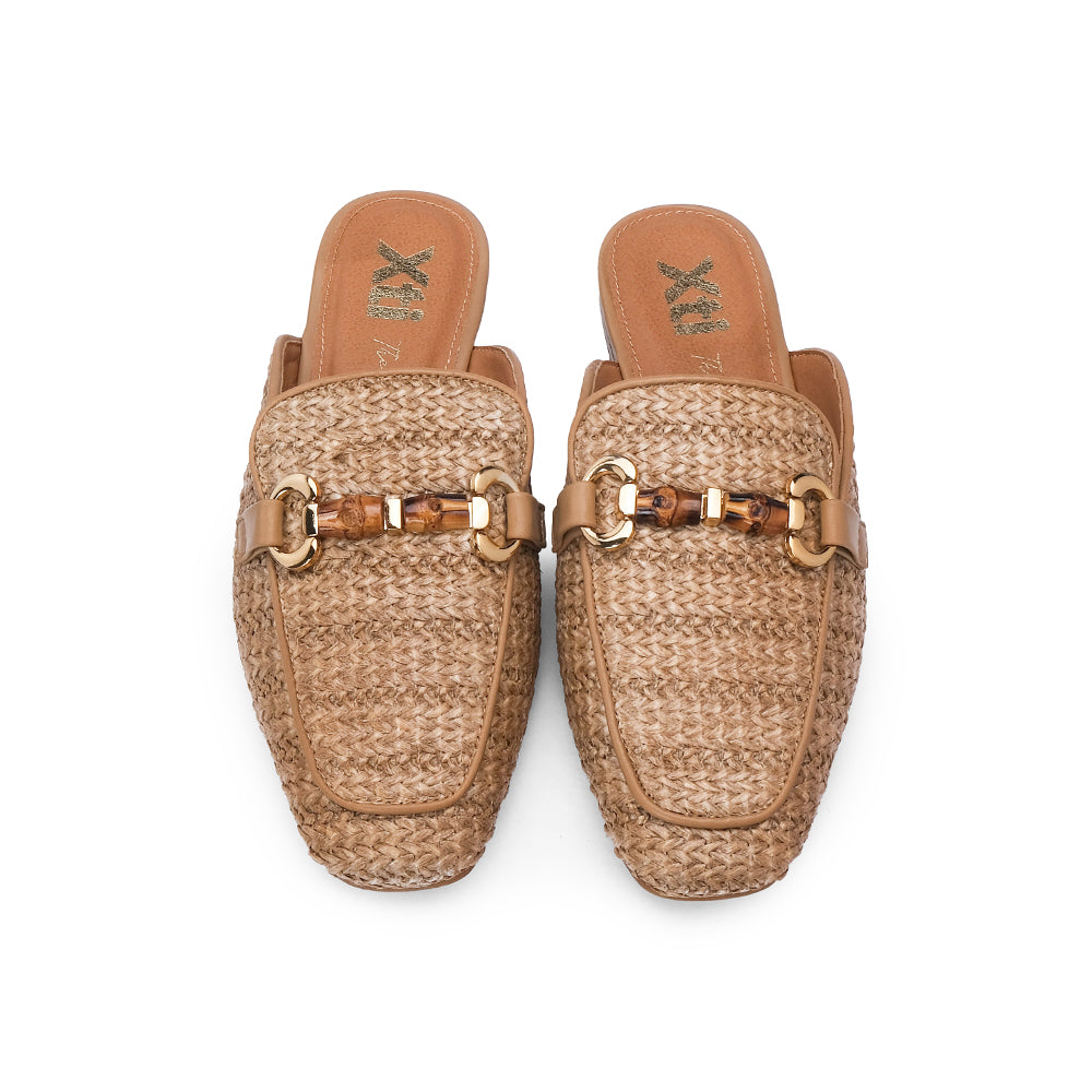 Chinelo Mule Mulher Taupe