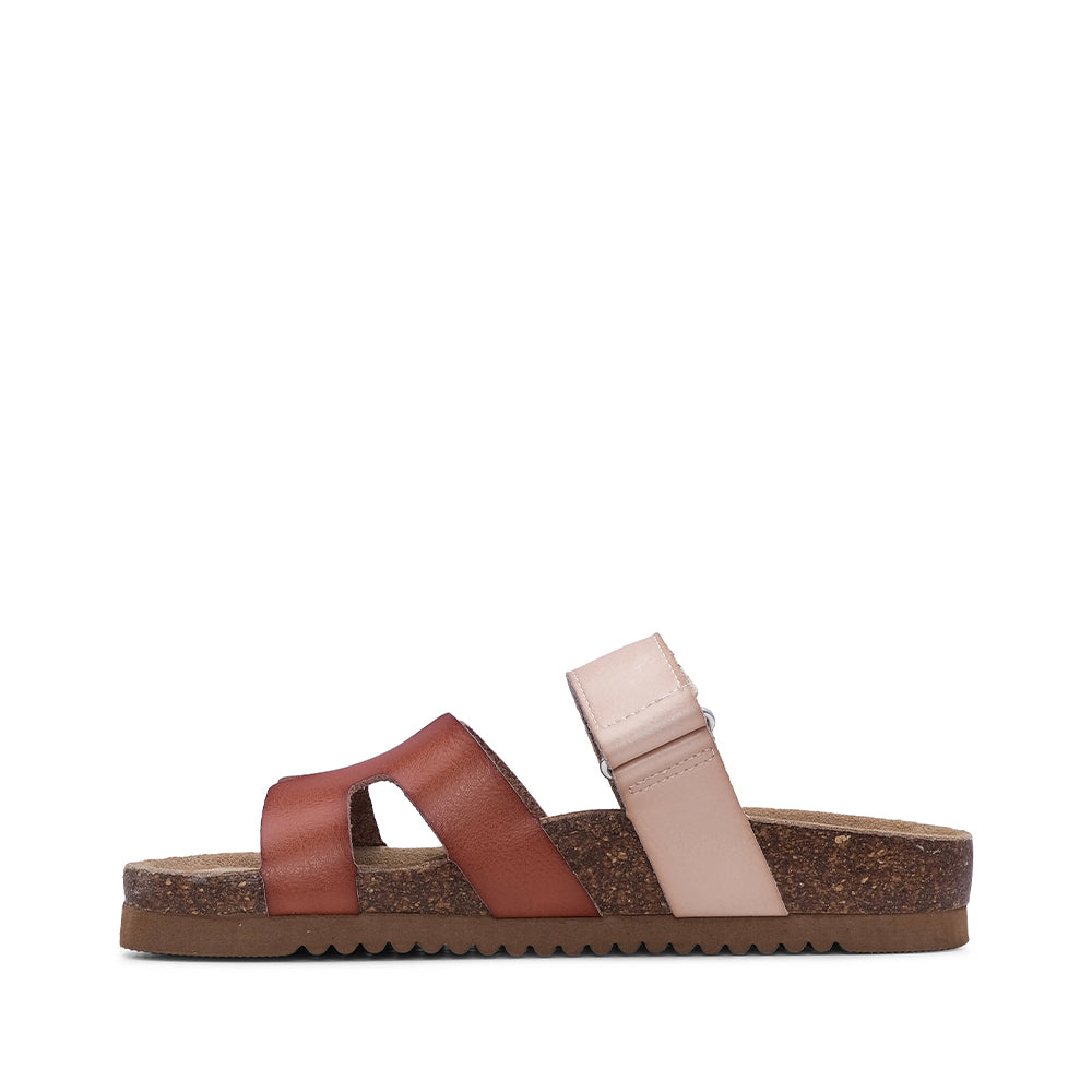 Chinelo Casual Mulher Camel