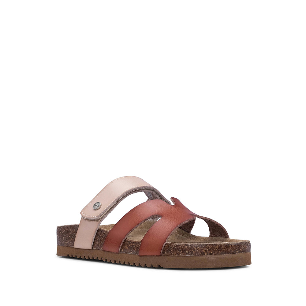 Chinelo Casual Mulher Camel