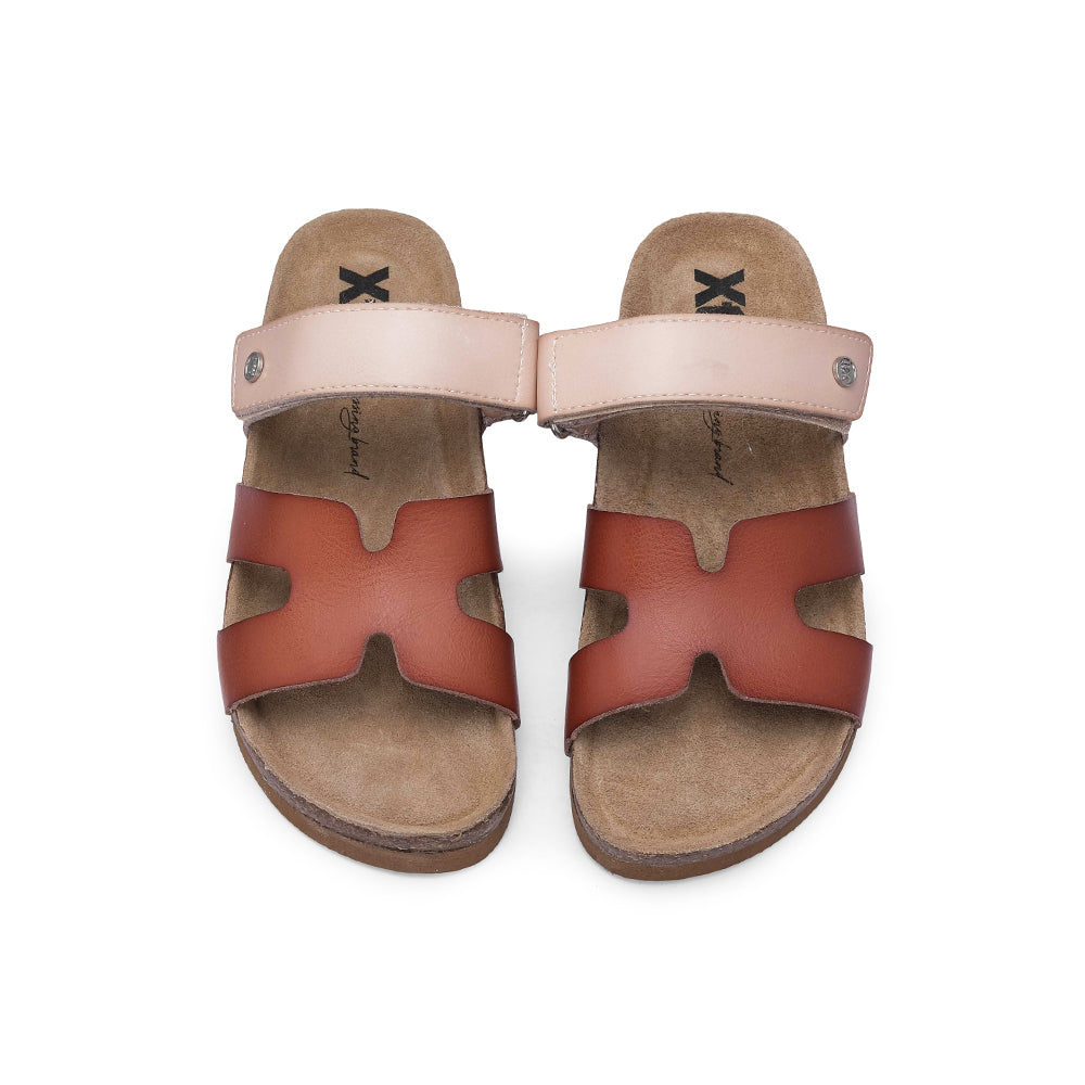 Chinelo Casual Mulher Camel