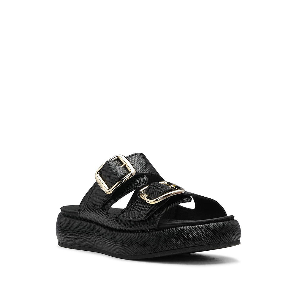 Chinelo Casual Mulher Gravado Preto