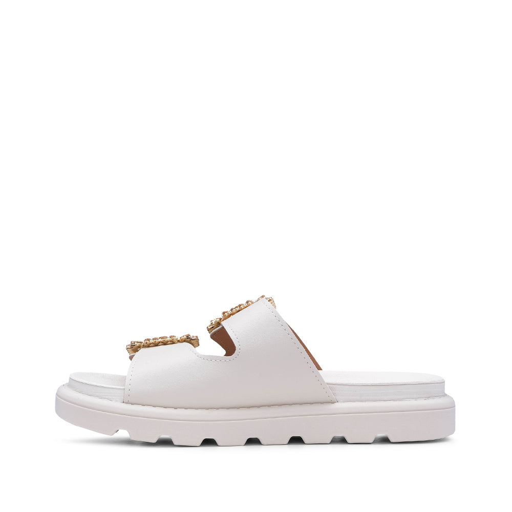 Chinelo Casual Mulher Creme