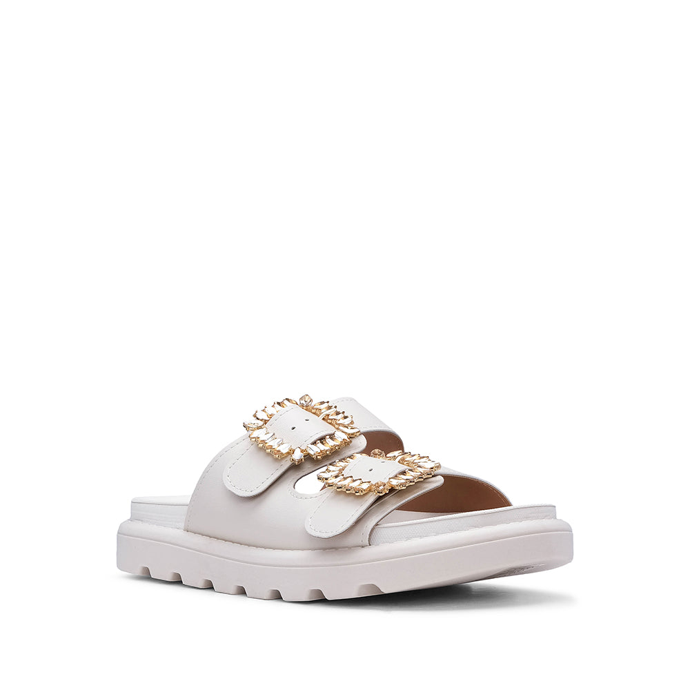 Chinelo Casual Mulher Creme