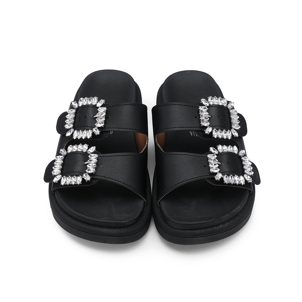 Chinelo Casual Mulher Preto