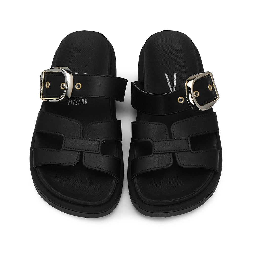 Chinelo Casual Mulher Preto