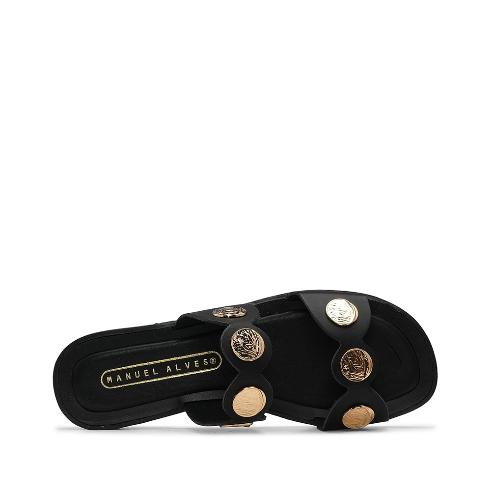 Chinelo Casual Mulher Pele Preto
