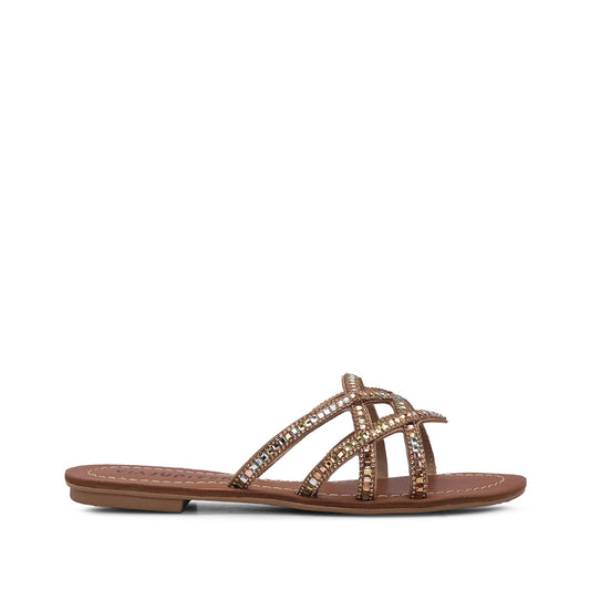 Chinelo Casual Mulher Nude