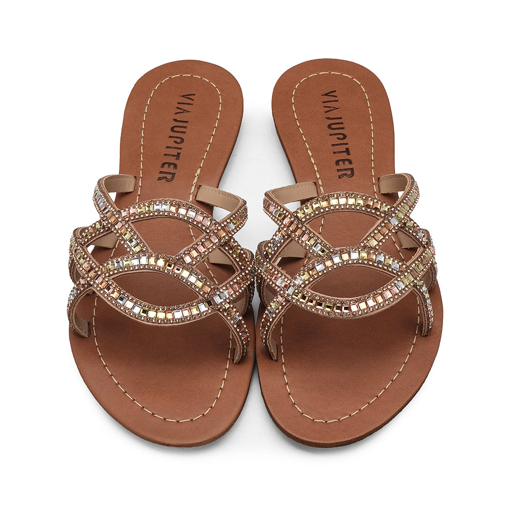 Chinelo Casual Mulher Nude