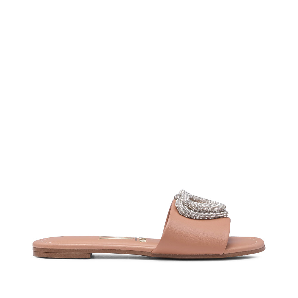Chinelo Salto Raso Mulher Pele Nude