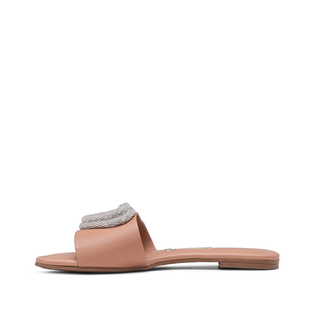 Chinelo Salto Raso Mulher Pele Nude