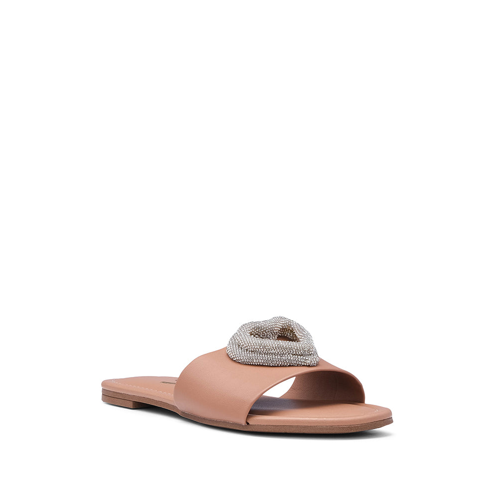 Chinelo Salto Raso Mulher Pele Nude