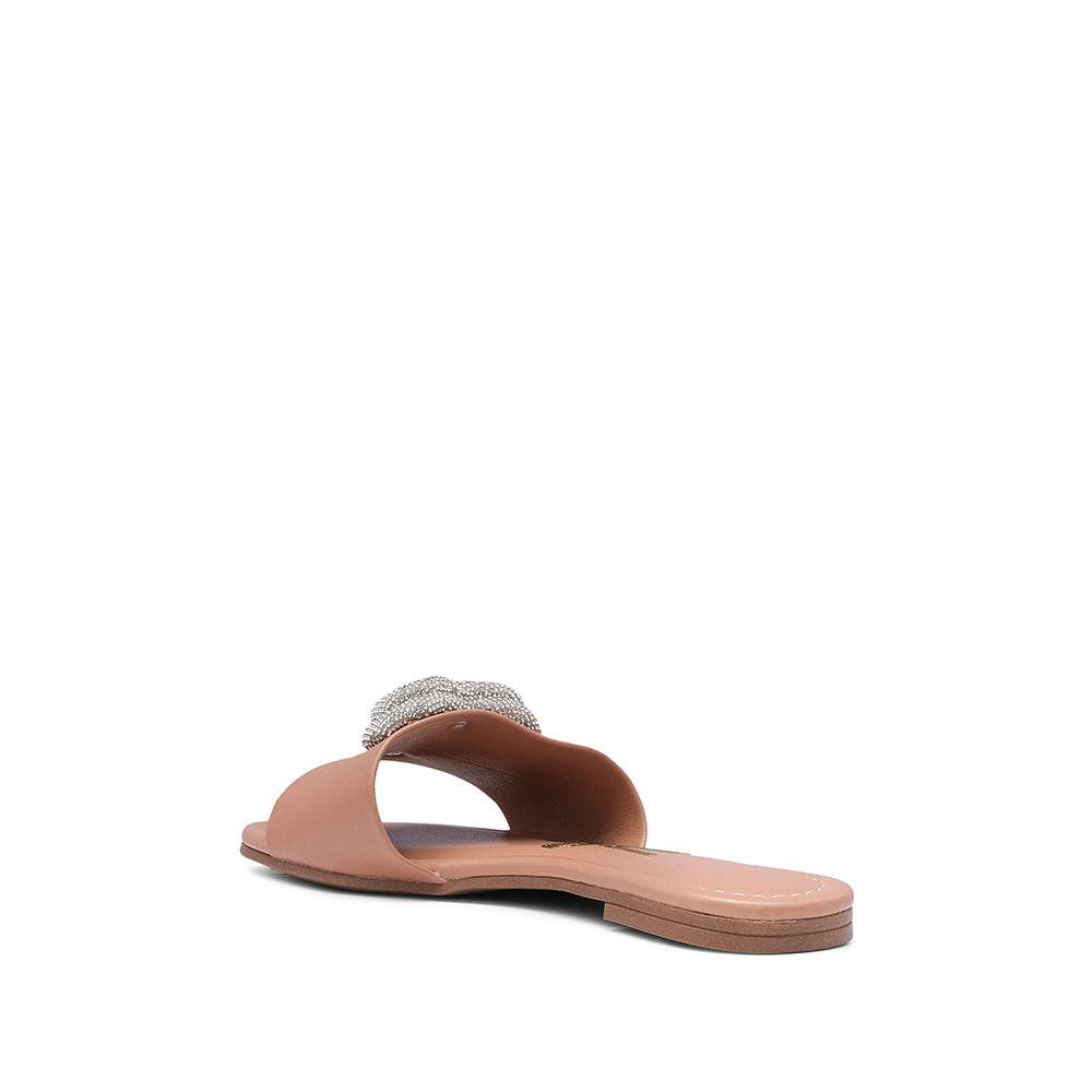 Chinelo Salto Raso Mulher Pele Nude