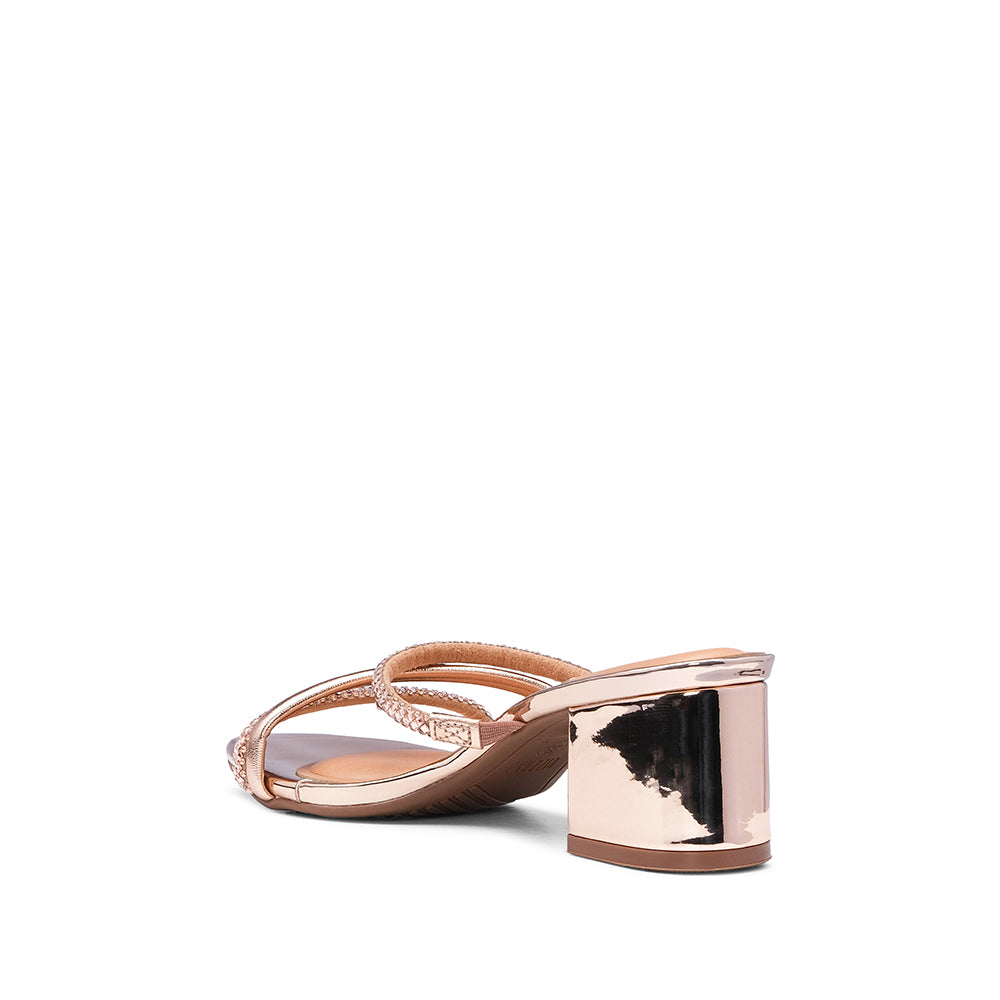 Soca Casual Mulher Metalizado Bronze