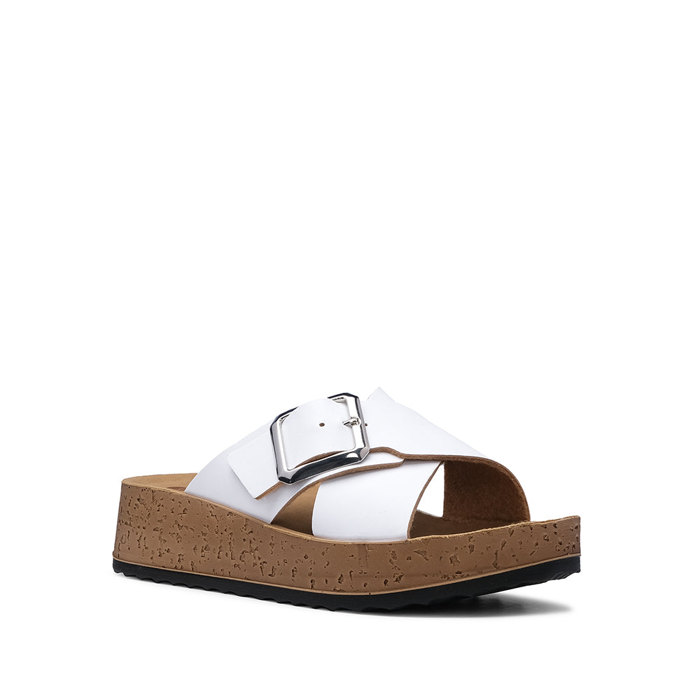 Chinelo Casual Mulher Pele Sintética Branco