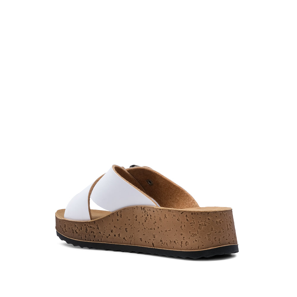 Chinelo Casual Mulher Pele Sintética Branco