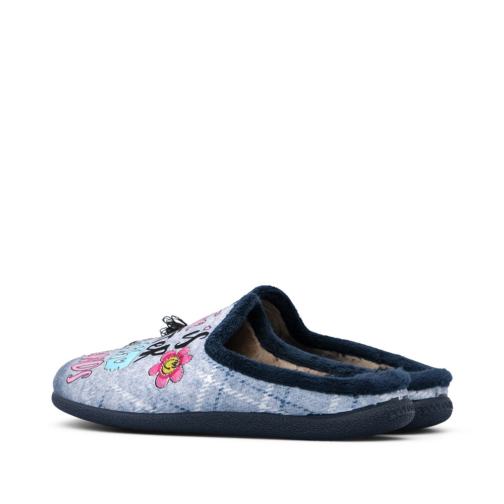 Chinelo Homewear Mulher Azul Marinho