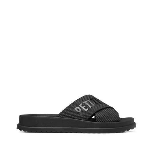 Chinelo Salto Raso Mulher Pele Sintética Preto