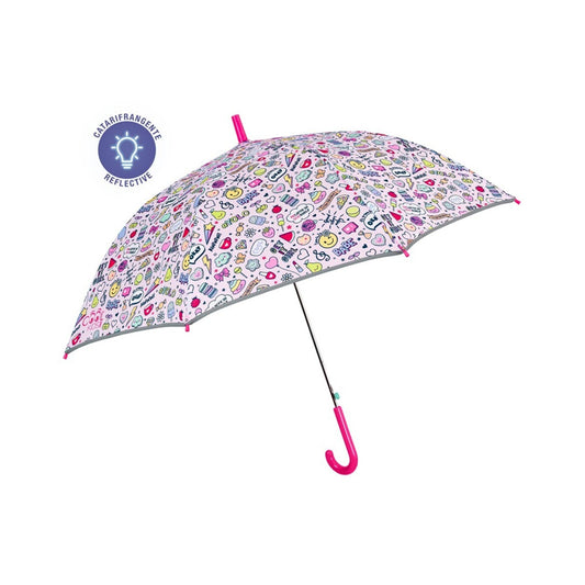 Guarda-chuva de Mão Criança Rosa
