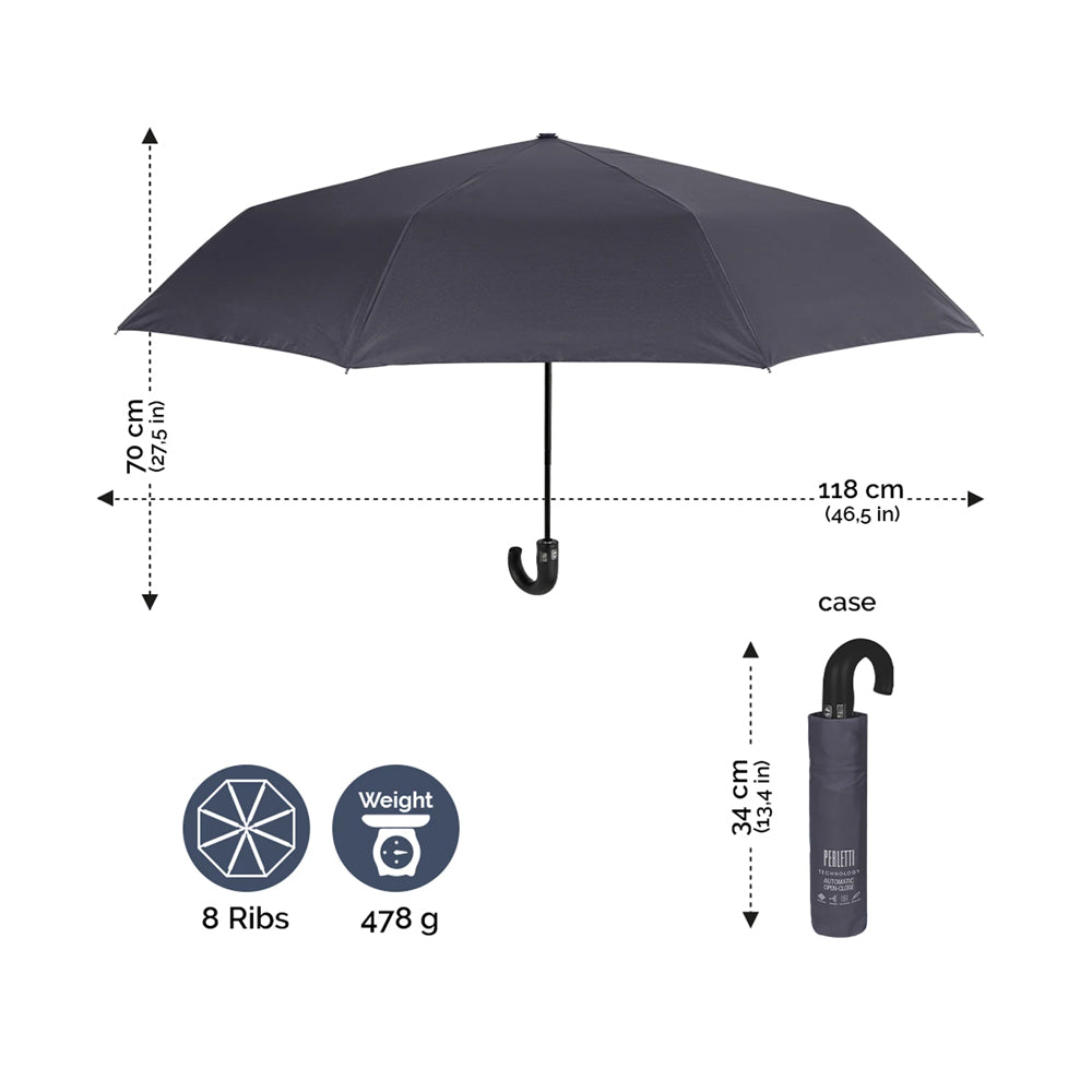 Guarda-chuva Portátil Homem Cinzento