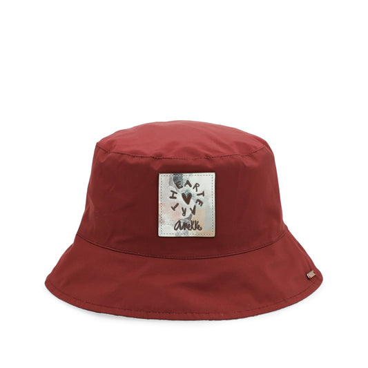 Chapeu Impermeável Reversível Mulher Bordeaux