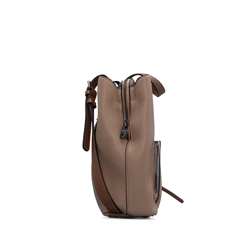 Mala Mochila Mulher Taupe