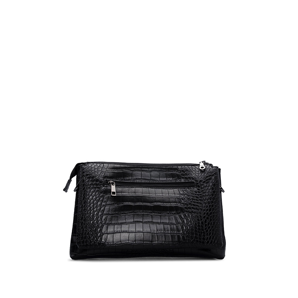 Mala Clutch Mulher Preto