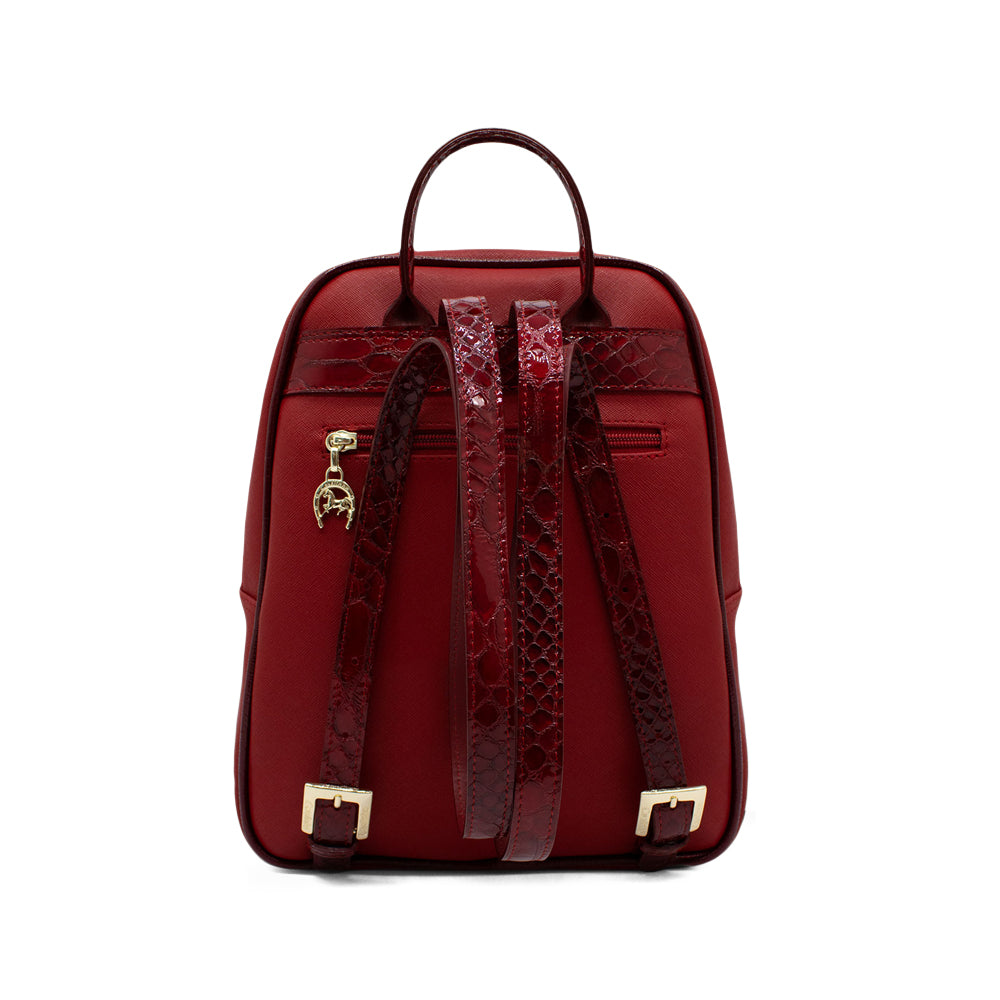 Mala Mochila Mulher Têxtil Vermelho