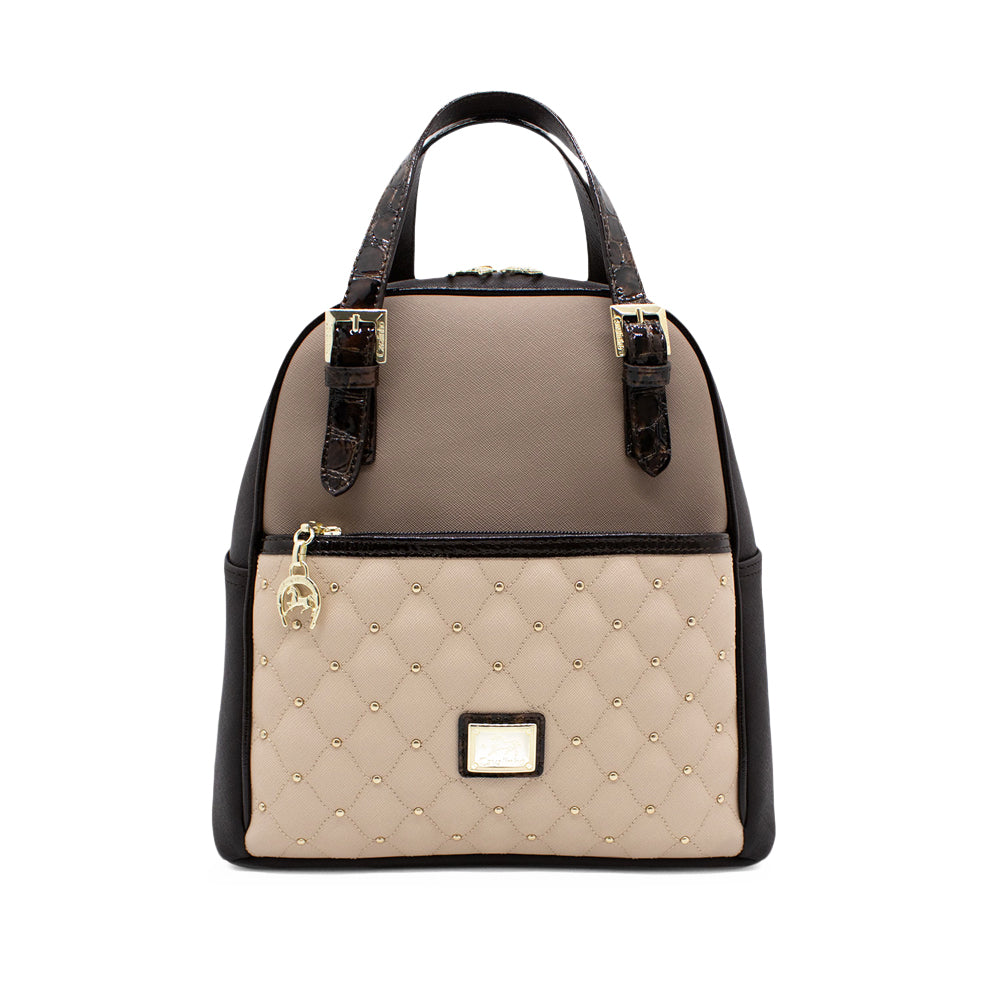 Mala Mochila Mulher Têxtil Castanho
