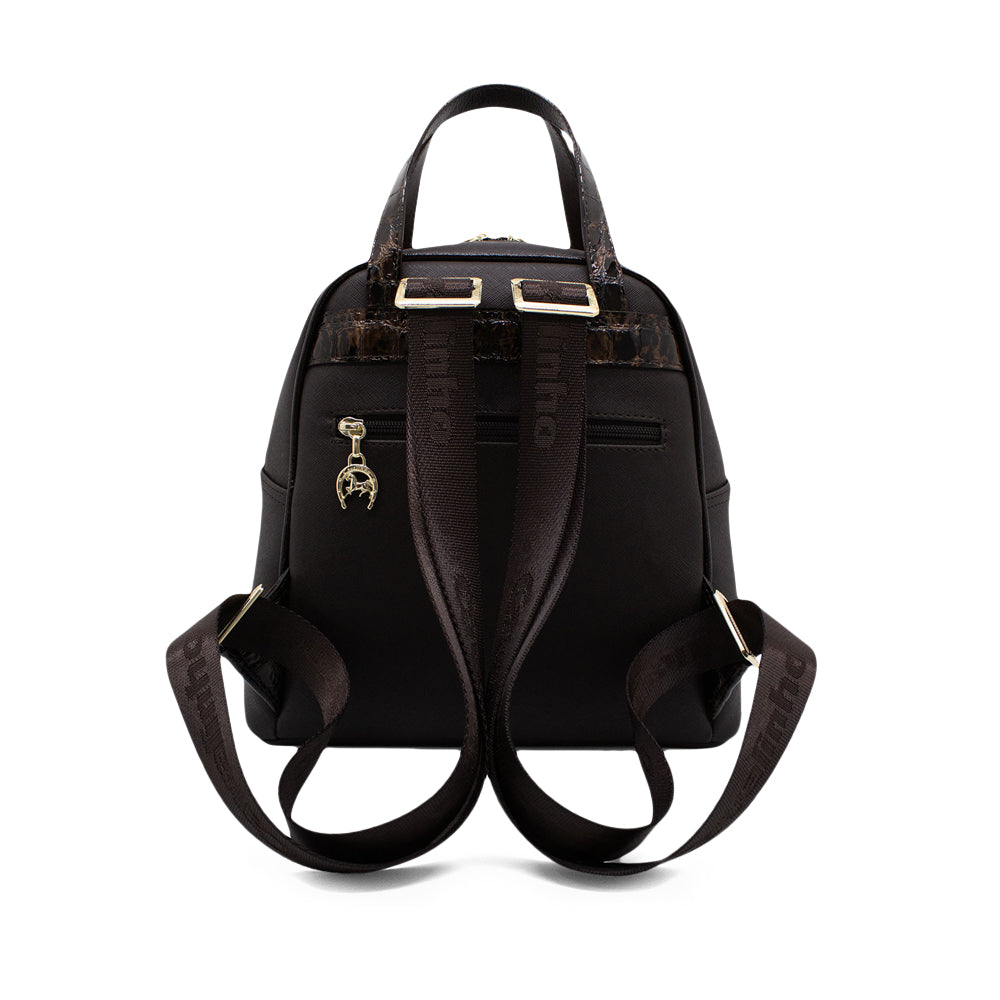 Mala Mochila Mulher Têxtil Castanho