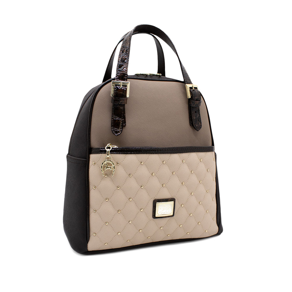 Mala Mochila Mulher Têxtil Castanho