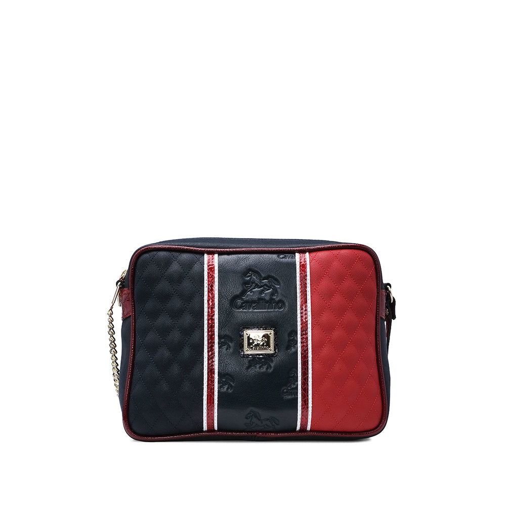 Mala Tiracolo Mulher Têxtil Azul Multicolor