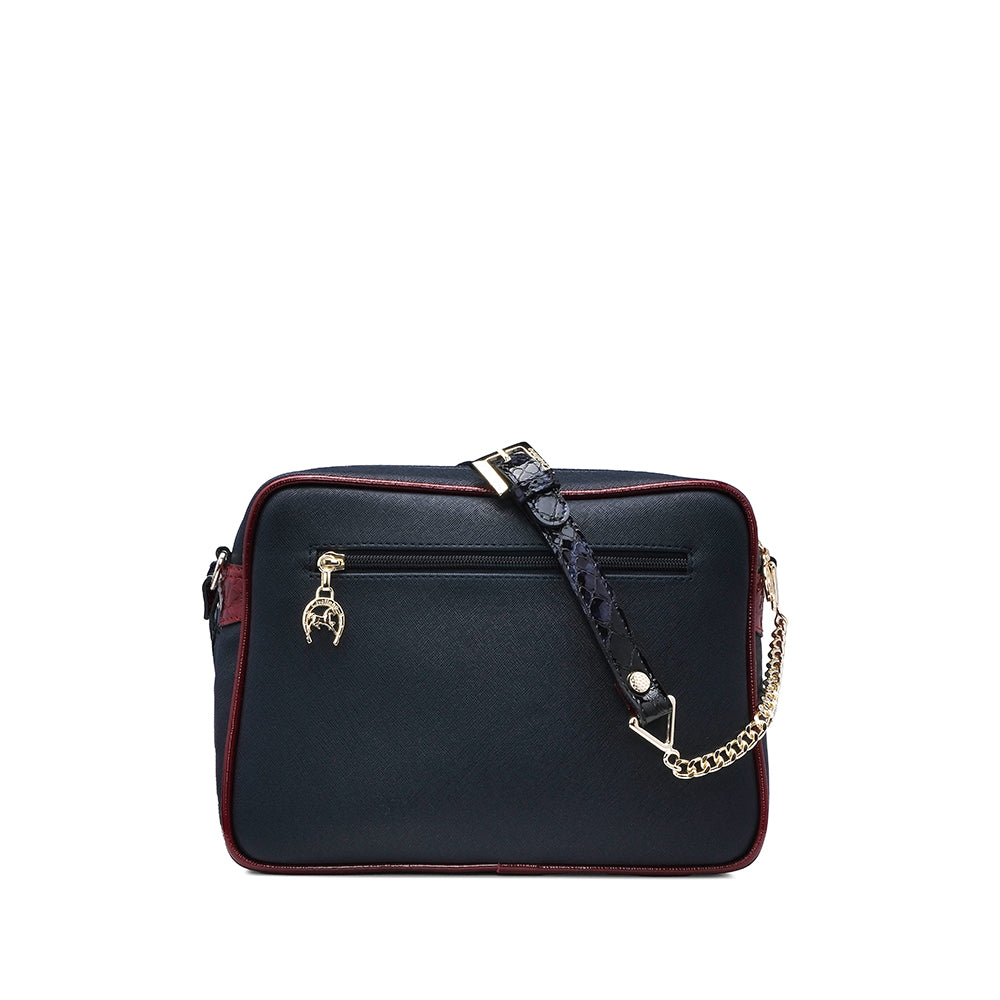 Mala Tiracolo Mulher Têxtil Azul Multicolor