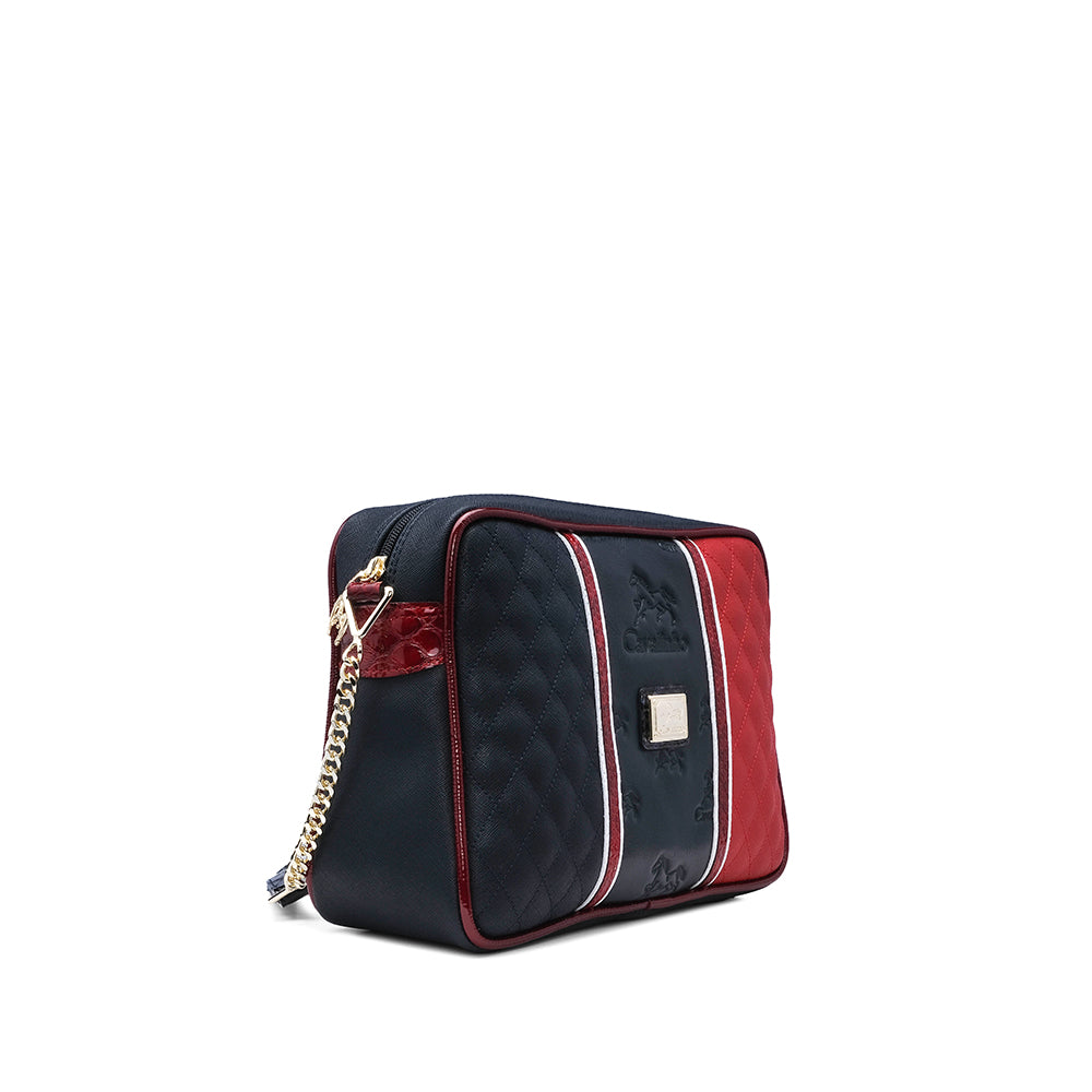 Mala Tiracolo Mulher Têxtil Azul Multicolor