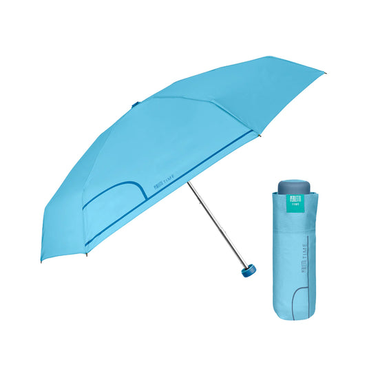 Guarda-chuva Portátil Mulher Azul Celeste