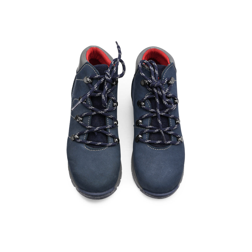 Botim Casual Criança Nobuck Azul Marinho