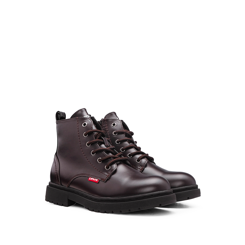 Bota Militar Criança Castanho